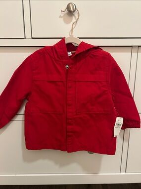 BNWT 12-18 month red rain coat